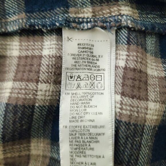 5/$25 Forever 21 plaid button down shirt - Picture 5 of 5